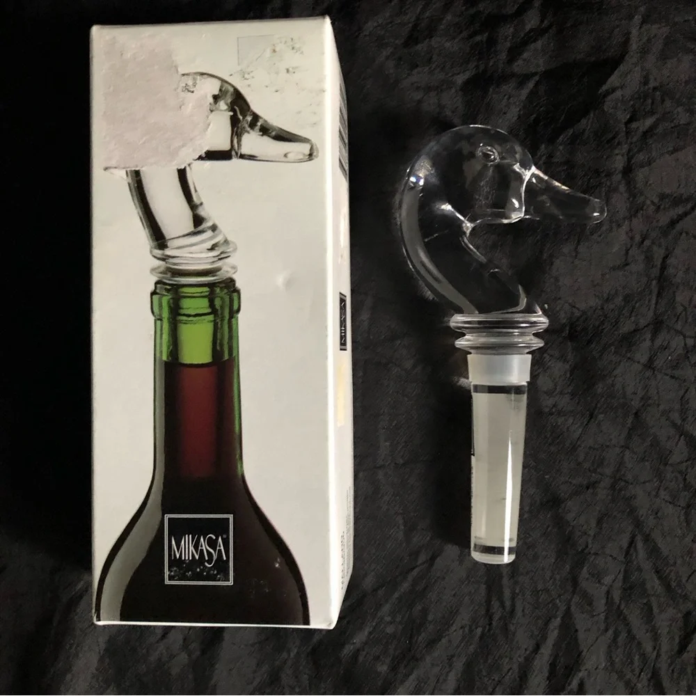 Vintage Mikasa Crystal Bottle Stopper - Mallard Duck - Picture 7 of 15